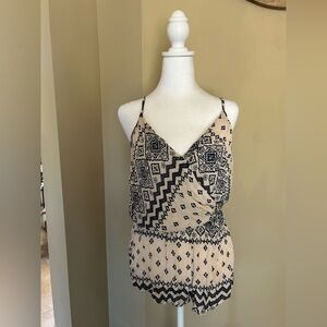 Tribal print romper